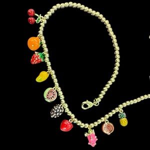Piper K Fruit Charm Necklace
